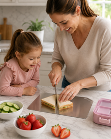 TitanBoard® - das Original aus reinem Titan - kein Mikroplastik im Essen